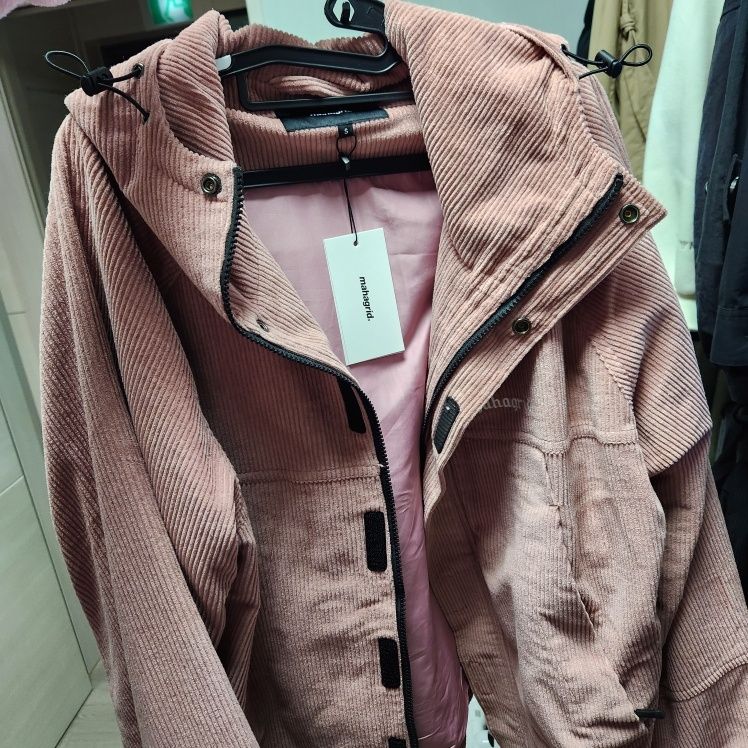 MUSINSA | MAHAGRID CORDUROY WINDBREAKER PINK(MG2DFMB930A)