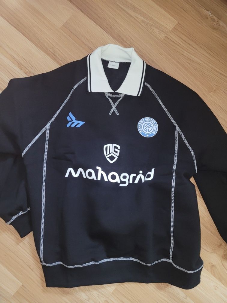 MUSINSA | MAHAGRID SPORT COLLARED SWEATSHIRT BLACK(MG2DFMM444A)