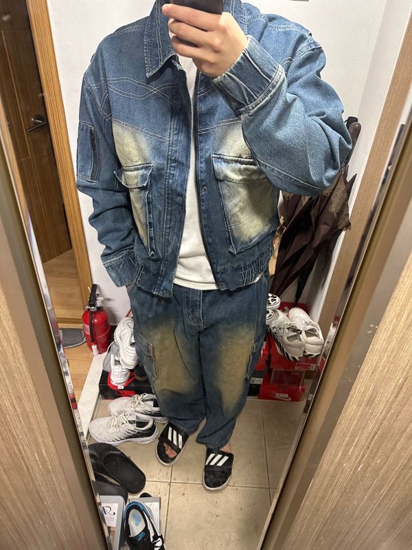 アウターその他 XTONZ XJ95 Colton Stitch Washed Denim Jacket SAND BLUE XJ95S MUSINSA | XTONZ XJ95 Colton Stitch Wash Denim Jacket (SAND BLUE)