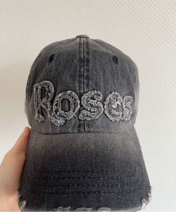 MUSINSA公式 | 2000ARCHIVES ローズデニムボールキャップ（ブラック