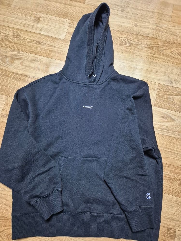 パーカー・フーディ COVERNAT Overfit Small Authentic Logo Hoodie Light Gray MUSINSA | COVERNAT Overfit Small Authentic Logo Hoodie Light