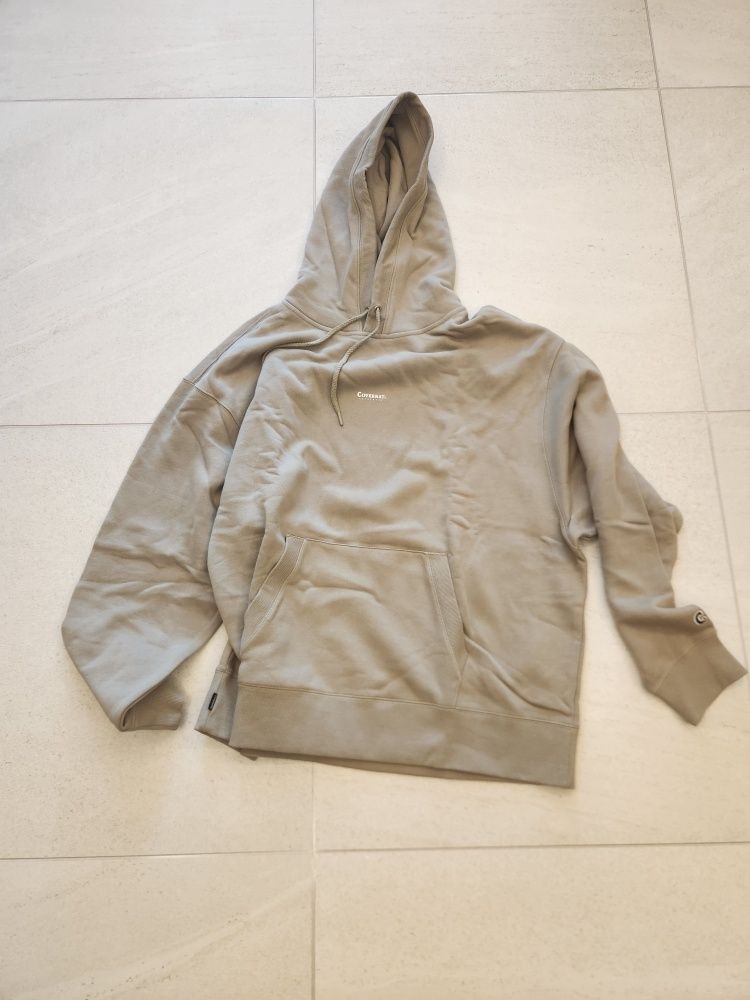 パーカー・フーディ COVERNAT Overfit small authentic logo hoodie light grey MUSINSA | COVERNAT Overfit Small Authentic Logo Hoodie Light