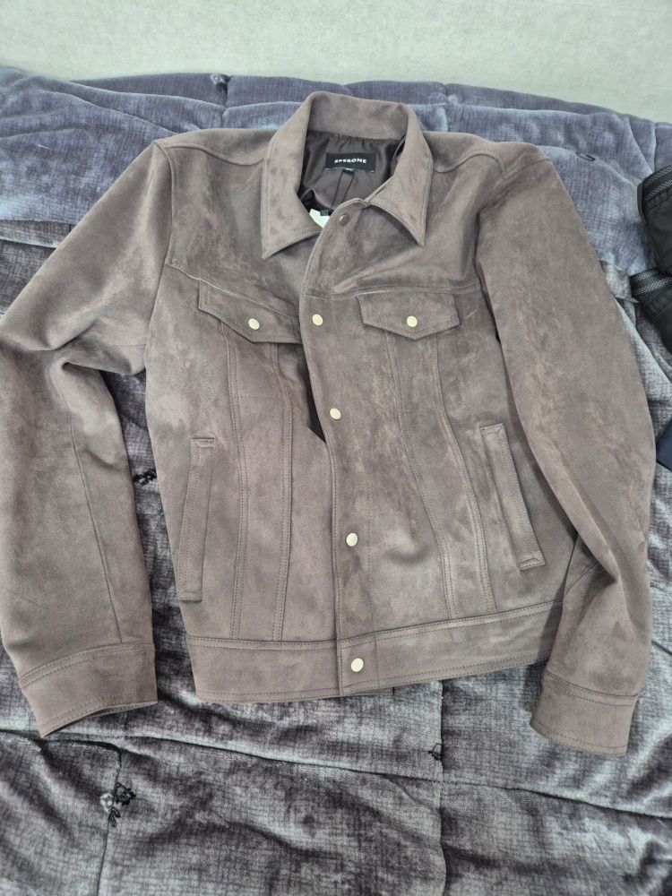 【SPERONE】23FW★ Standard suede trucker jacket MUSINSA | SPERONE Standard suede trucker jacket (gray)