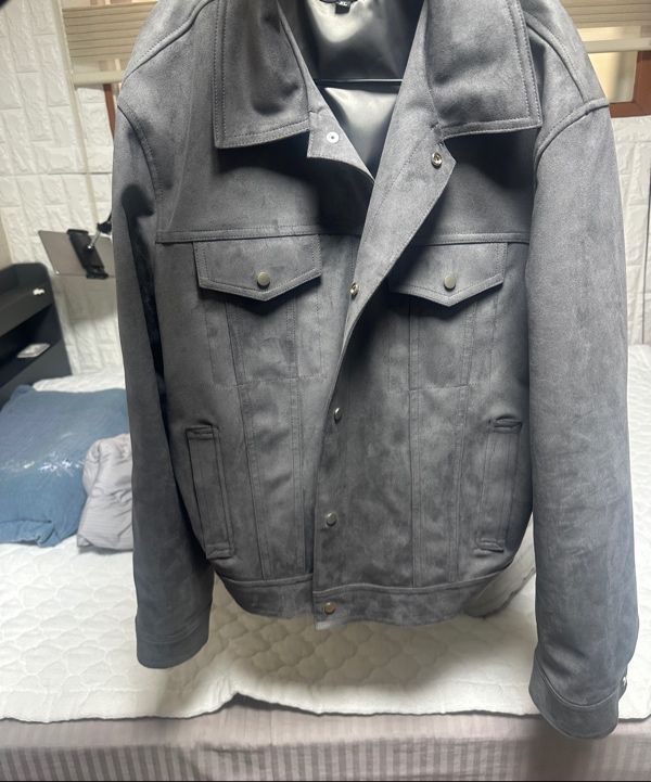 【SPERONE】23FW★ Standard suede trucker jacket MUSINSA | SPERONE Standard suede trucker jacket (gray)