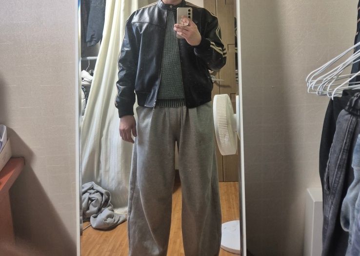 ジャケット・アウター SUPERSUB Leather Jumper musinsa MUSINSA公式 | SUPERSUB ヴィンテージトラックバイカーレザー