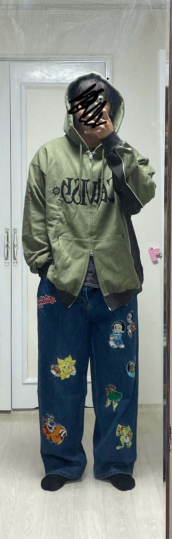 MUSINSA | CAVISH PIPING ZIP UP HOODIE CHARCOAL(CV2DFUM480A)