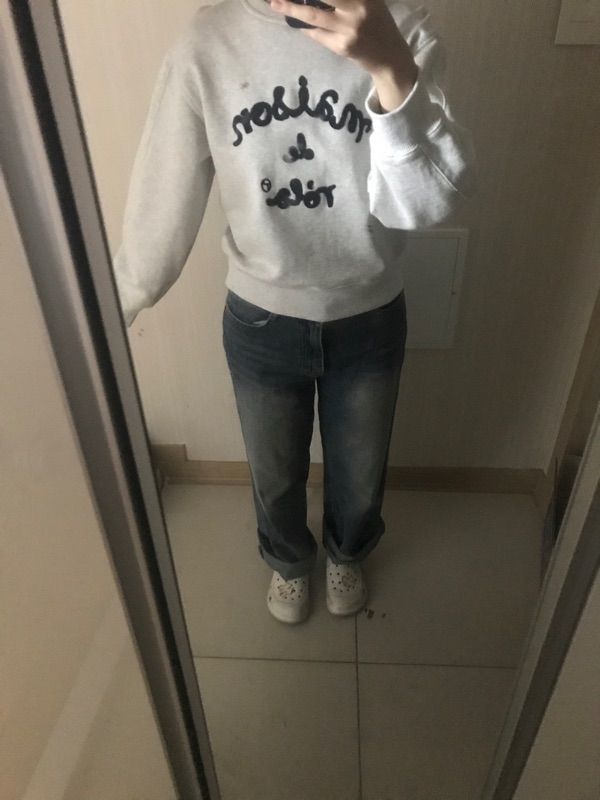 MUSINSA | ROLAROLA MAISON DE ROLA SWEATSHIRTS MELANGE GRAY