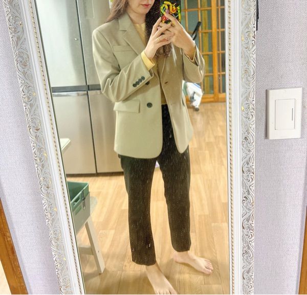 MUSINSA公式 | DUNST FOR WOMEN ESSENTIAL 2 BUTTON WOOL