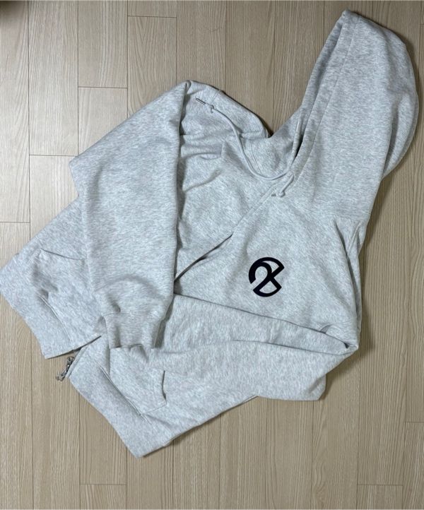 ★NOMANUAL★ SYMBOL LOGO HOODED ZIPUP WHITE MELANGE NM43HD0 MUSINSA | NOMANUAL SYMBOL LOGO HOODED ZIP-UP - WHITE MELANGE