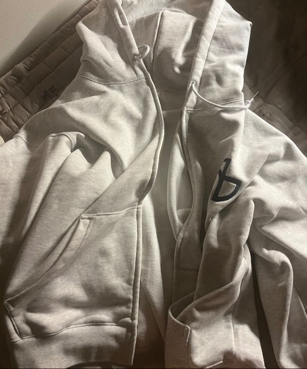 ◆NOMANUAL◆ SYMBOL LOGO HOODED ZIPUP WHITE MELANGE MUSINSA | NOMANUAL SYMBOL LOGO HOODED ZIP-UP - WHITE MELANGE