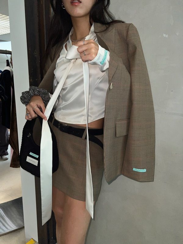 ★送料・関税込★INSTANTFUNK★WOOL MINI SKIRT★ミニスカート★ MUSINSA | INSTANTFUNK Low-rise wool mini skirt