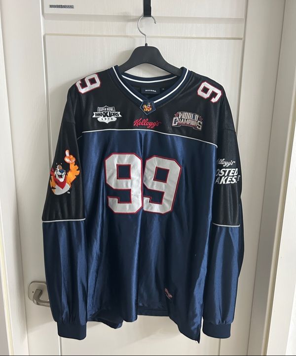 MUSINSA | WKNDRS KELLOGGS FOOTBALL JERSEY (NAVY)