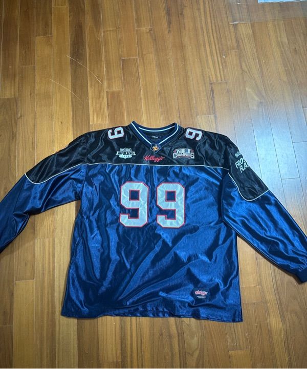 MUSINSA公式 | WKNDRS KELLOGGS FOOTBALL JERSEY (NAVY)