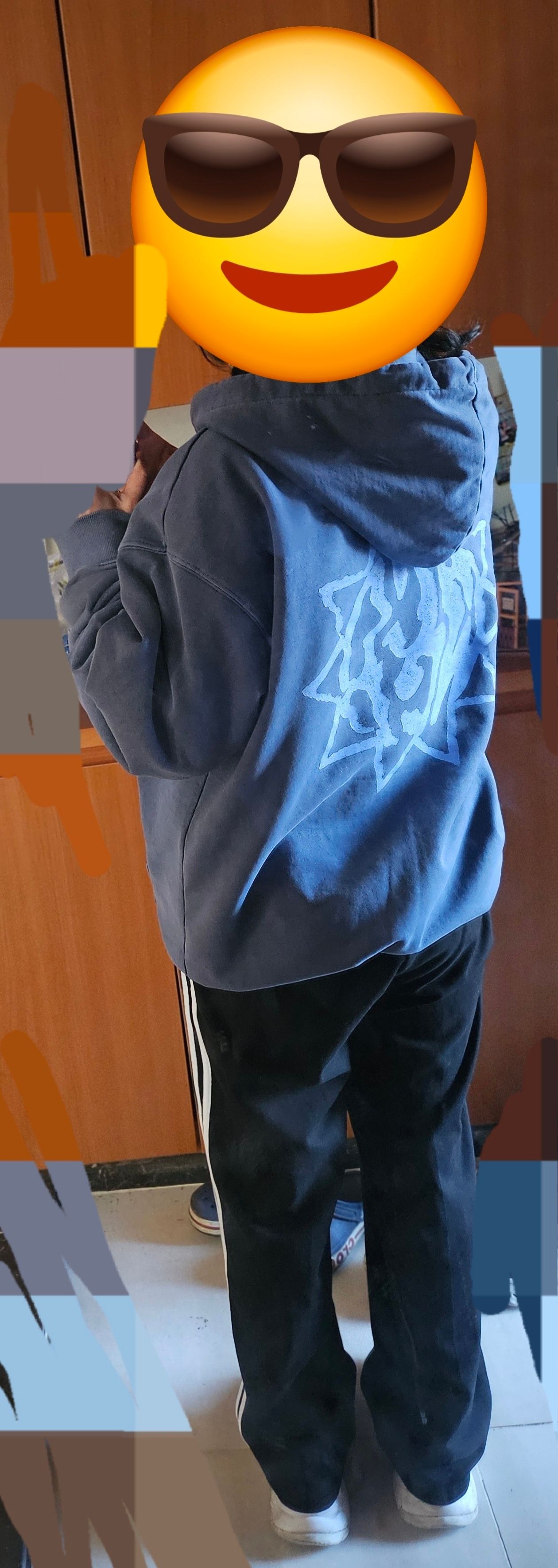 MUSINSA | MAHAGRID SUN LOGO PIGMENT ZIP UP HOODIE NAVY(MG2DFMM430A)