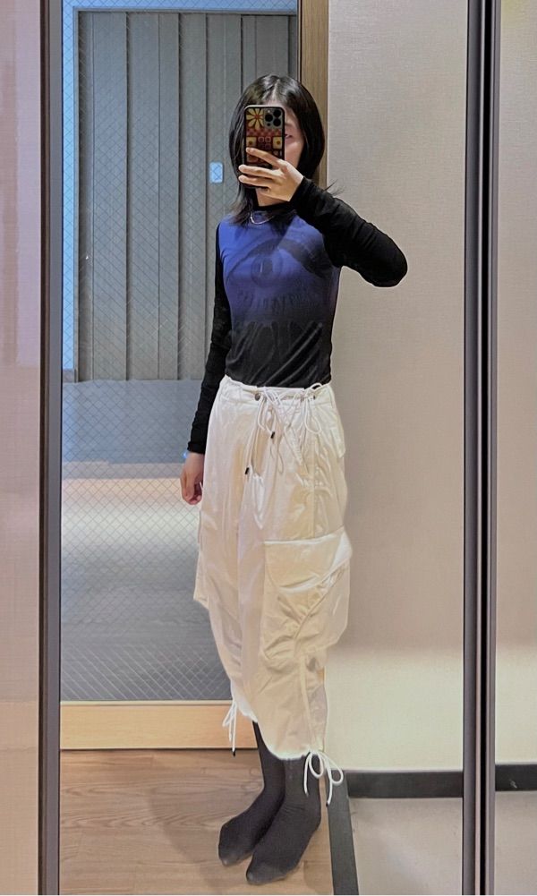 【SCULPTOR】Cuffed Hem Cargo Trousers White MUSINSA | SCULPTOR Cuffed Hem Cargo Trousers White