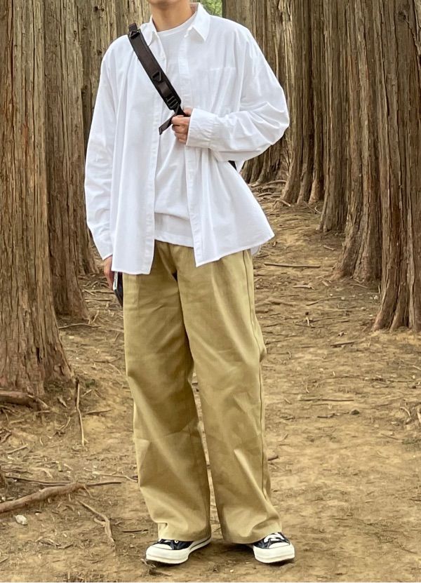 【MODERNIF】One tuck back banding wide cotton pants Designer fashion, Seoul-fully created | W Concept