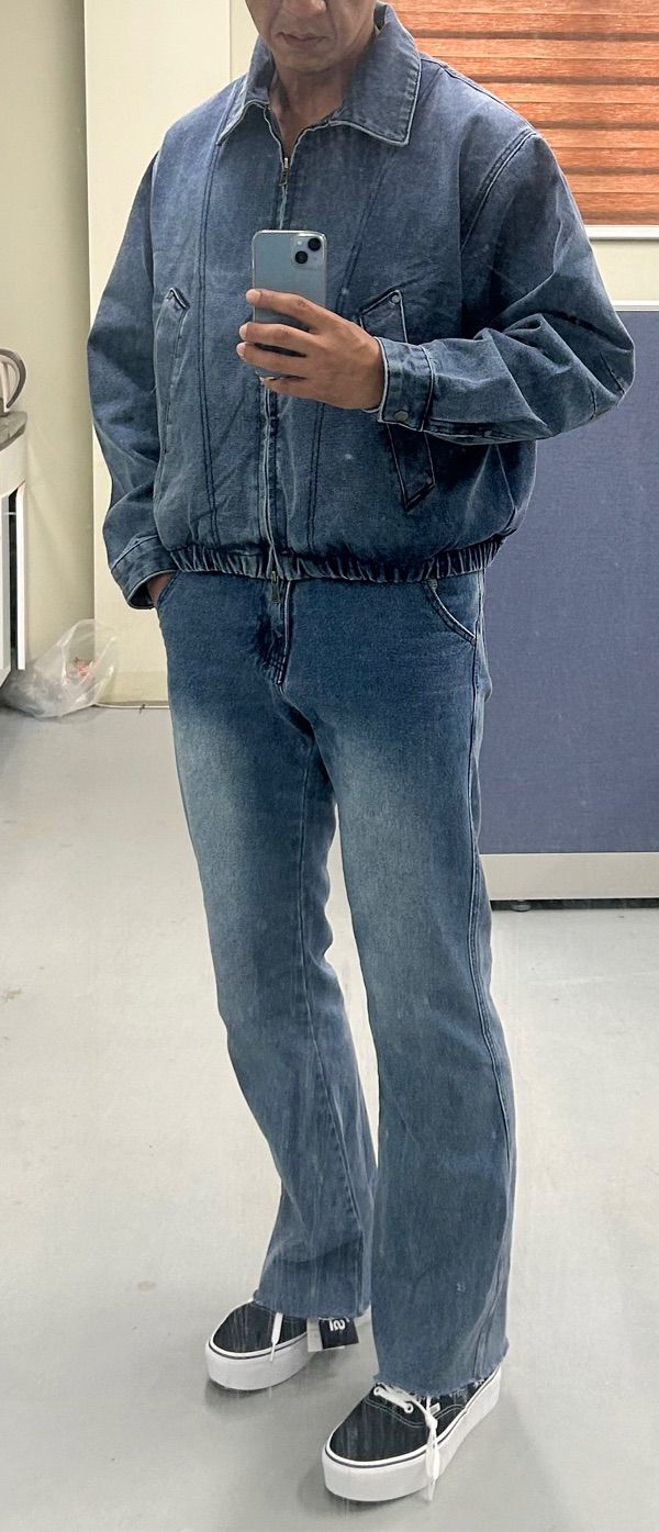 MUSINSA公式 | DIMITRI BLACK 2WAY cropped denim blouson