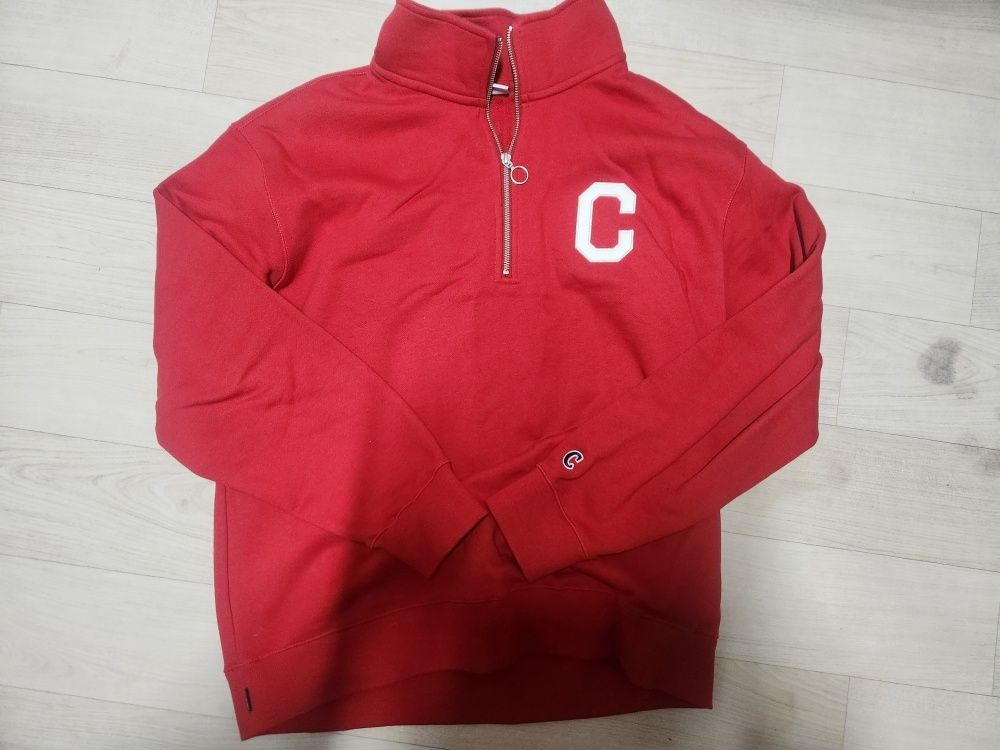 スウェット・トレーナー COVERNAT C Logo Half Zip-up Man to Man Red MUSINSA | COVERNAT C Logo Half Zip-up Sweatshirt Red