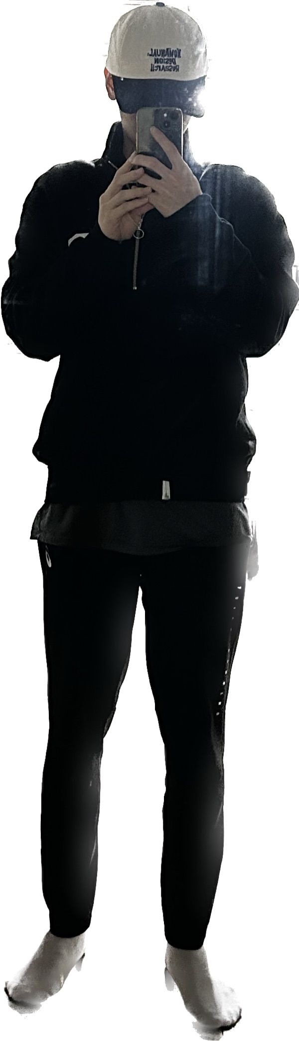 [COVERNAT]★24FW★韓国人気★SIGNATURE SYMBOL SWEATSHIRT CD Icon Zipped Sweater Black Virgin Wool Punto Milano Knit