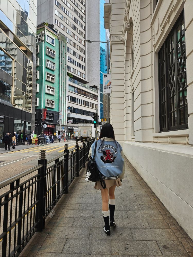 MUSINSA | LUV IS TRUE CH DEVIL VARSITY JACKET(NAVY)