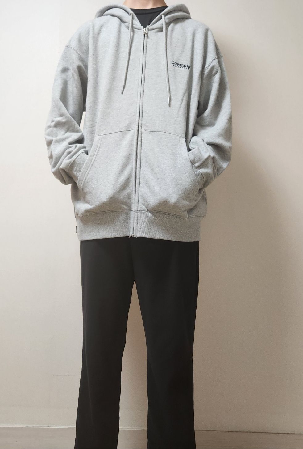 パーカー・フーディ COVERNAT Authentic Logo Hoodie Zip-Up Ecru Covernat Unisex Authentic Logo Hoodie Zipup Ecru