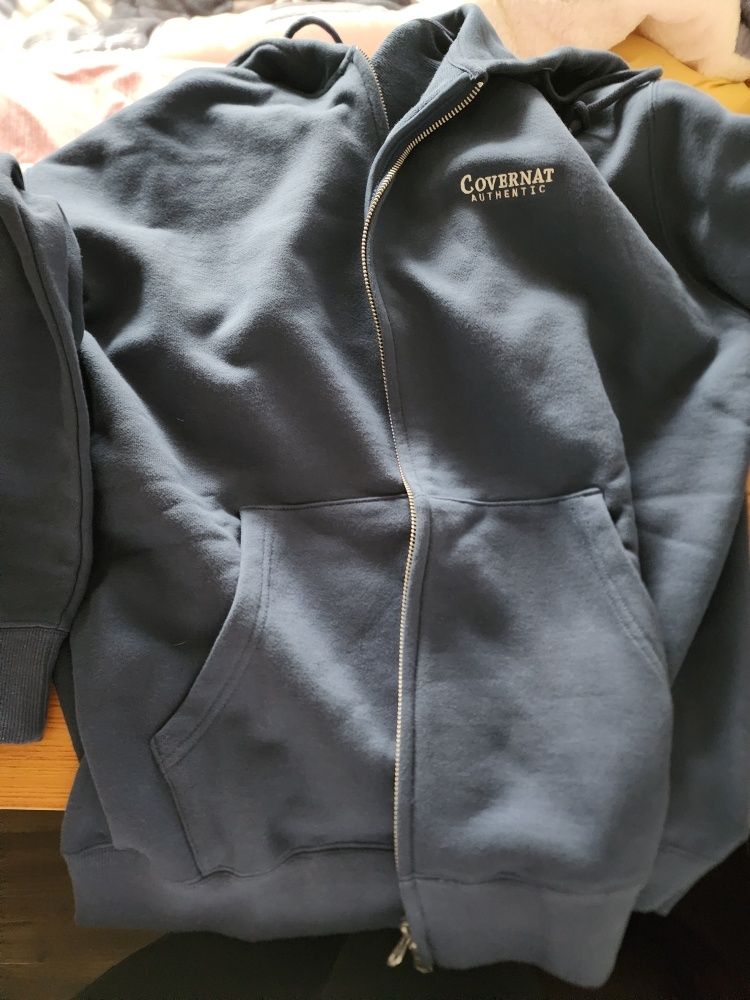 パーカー・フーディ COVERNAT Authentic Logo Hoodie Zip-Up Ecru Covernat Unisex Authentic Logo Hoodie Zipup Ecru