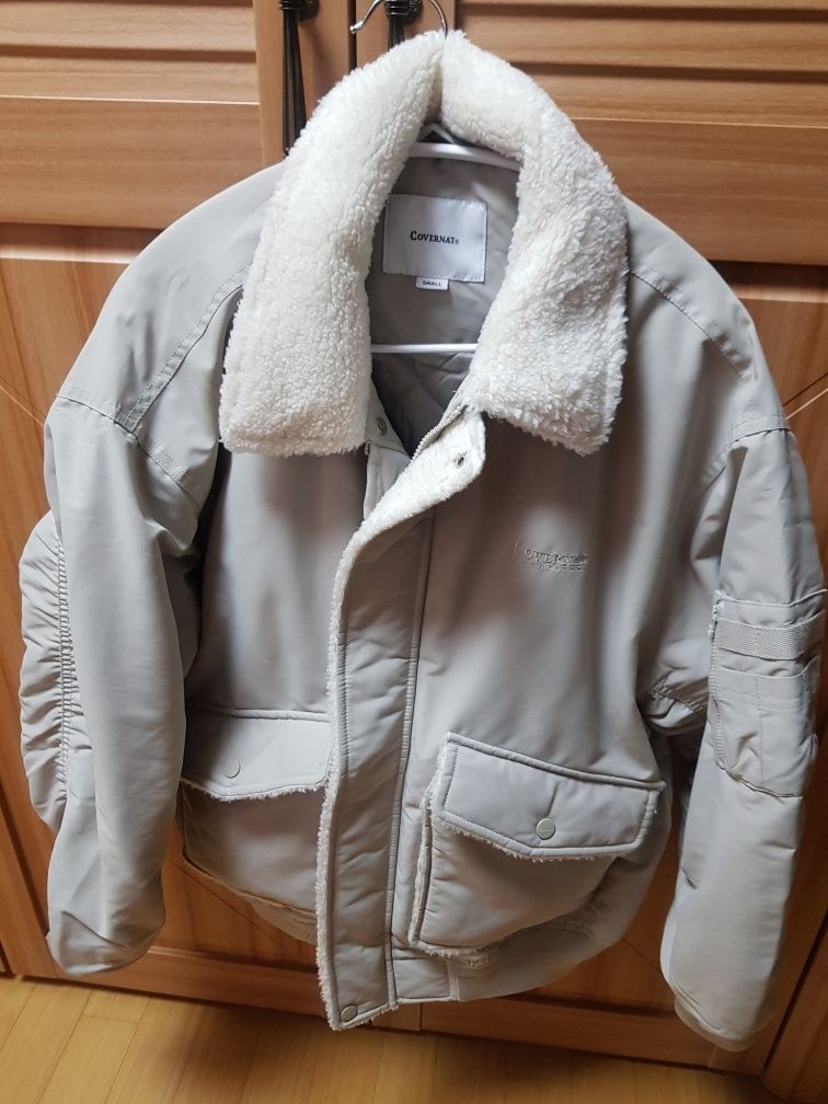 MUSINSA | COVERNAT Padded Collar MA-1 Jacket Beige