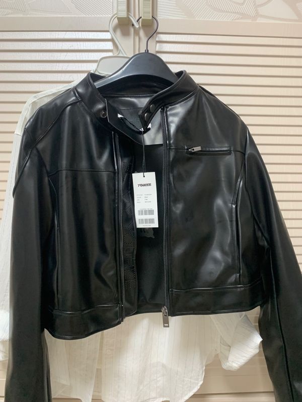 MUSINSA | YOUHEE BE MY YOUHEE BIKER JACKET BLACK