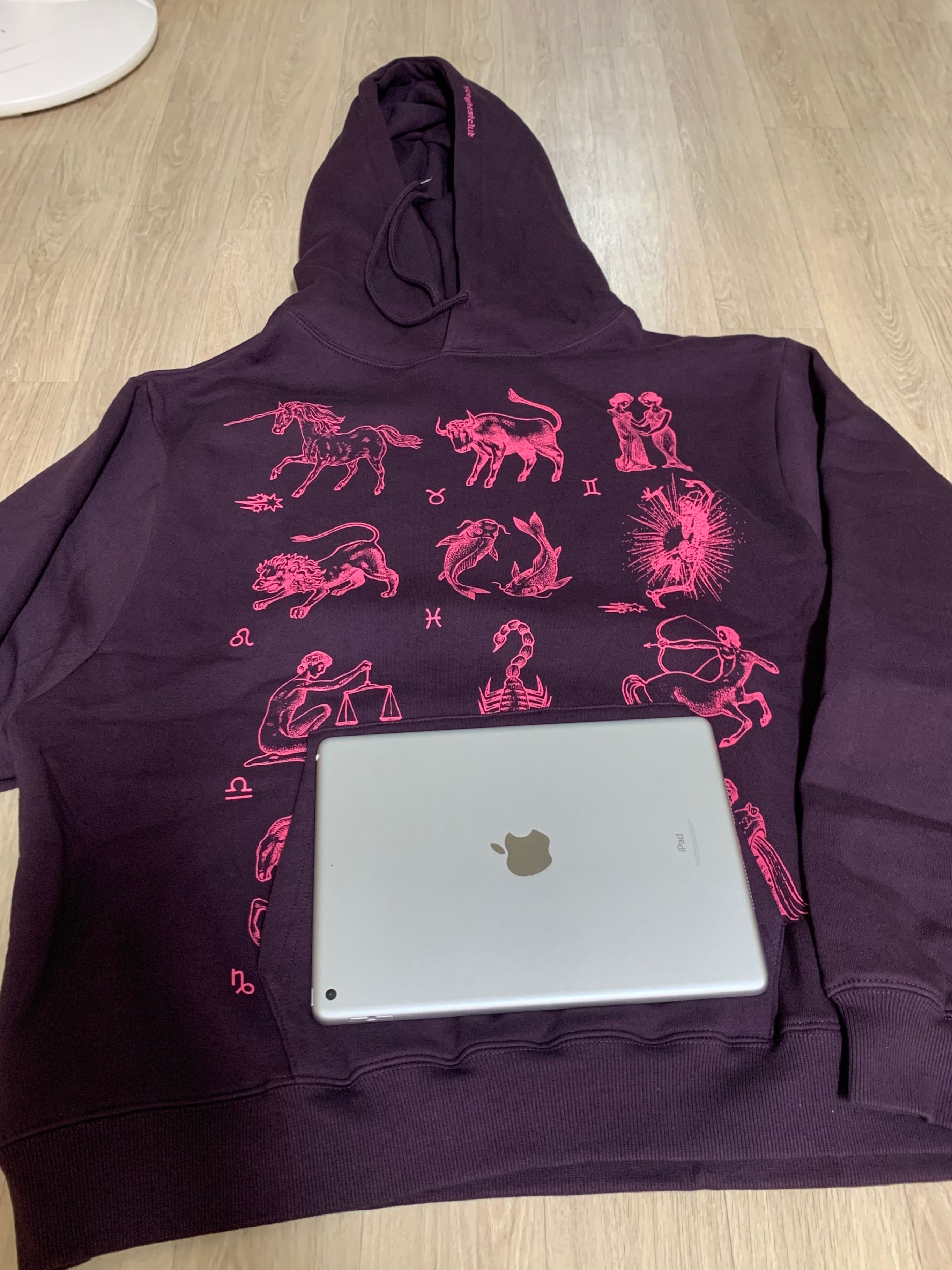 QYマステ　푼푼더기❤️0522 MUSINSA | NICE GHOST CLUB ZODIAC HOODIE_DARK PURPLE(NG2DFUM420A)