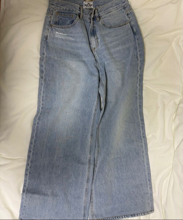 MUSINSA公式 | BADBLOOD 0093 Wide Denim Jeans - Light Blue