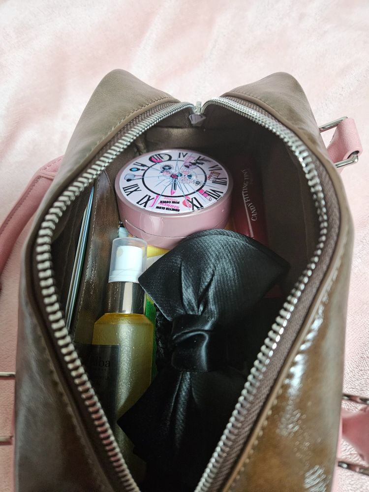 MUSINSA公式 | FINDKAPOOR Heart Block Bag 22 Crinkled - Brown