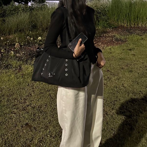 ★ILLIGO★ Utility Duffle Bag Dark Silver 5006529288 MUSINSA | ILLIGO Utility Duffel Bag Dark Silver