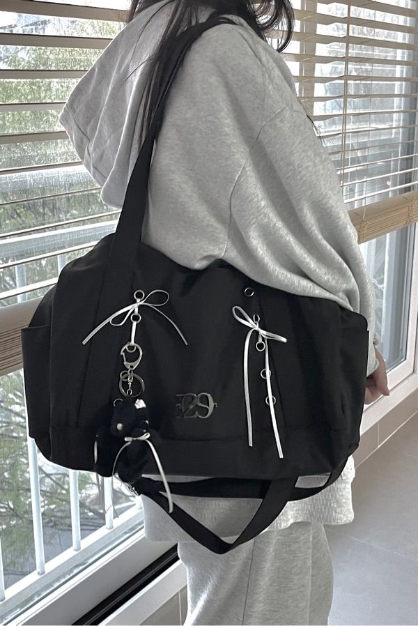 ★ILLIGO★ Utility Duffle Bag Dark Silver 5006529288 MUSINSA | ILLIGO Utility Duffel Bag Dark Silver