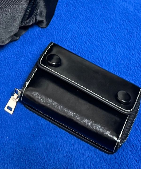 ★lemasque★ Dot Pocket Coin Zipper Bill Card Wallet Pale Le MUSINSA | LEMASQUE Dot Pocket Coin Zipper Bill Card Wallet