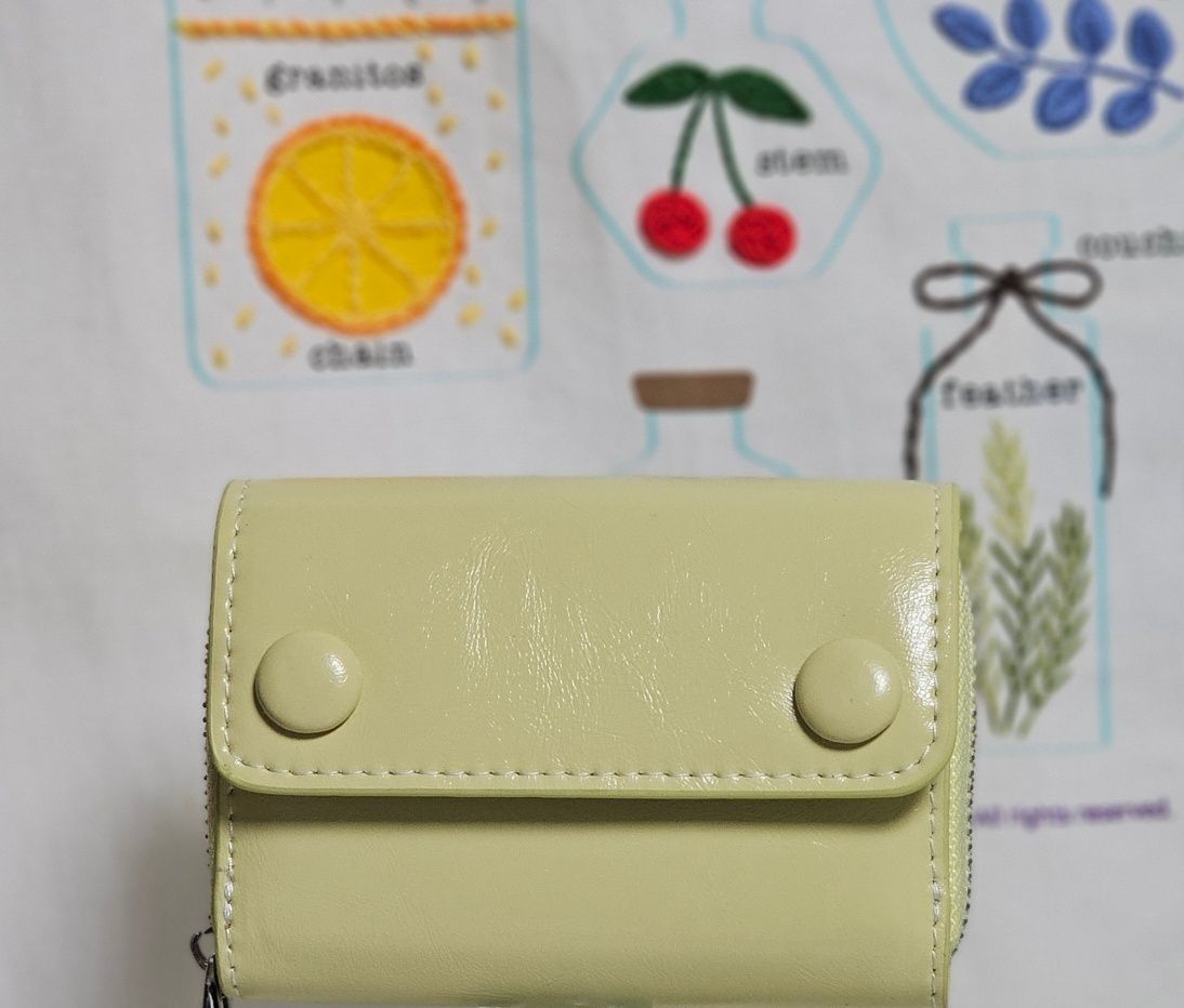 ◇LE MASQUE◇ Dot pocket coin zipper bill card wallet dusty MUSINSA | LEMASQUE Dot pocket coin zipper bill card wallet