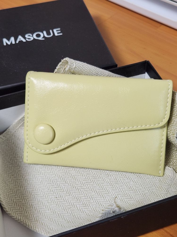 ◇LE MASQUE◇ Dot Saddle Slim Mini Transportation Card Walle MUSINSA | LEMASQUE Dot Saddle Slim Mini Transportation Card