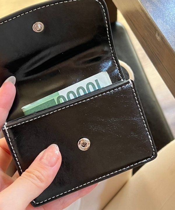 ☆LEMASQUE☆ Dot Saddle Slim Mini Transit Card Wallet Dusty MUSINSA | LEMASQUE Dot Saddle Slim Mini Transportation Card