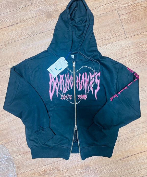 パーカー・フーディ [BORN CHAMPS] HEART TRIBAL LOGO HOODIE B24ST01 6 COLORS BORN CHAMPS☆HEART TRIBAL LOGO HOODIE B24ST01