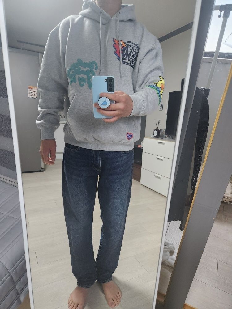 ◇YESEYESEE◇ YES Lightning Bear Hoodie Grey MUSINSA | YESEYESEE YES Lightning Bear Hoodie Gray