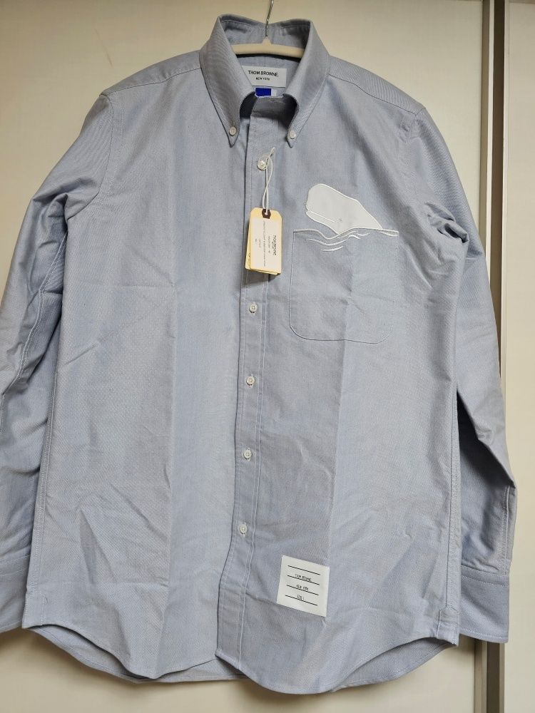MUSINSA公式 | THOM BROWNE Whale Embroidery Pocket Solid