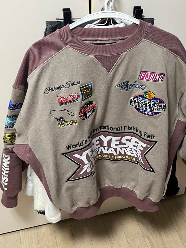 MUSINSA | YESEYESEE YES Fishing Sweatshirt Stone