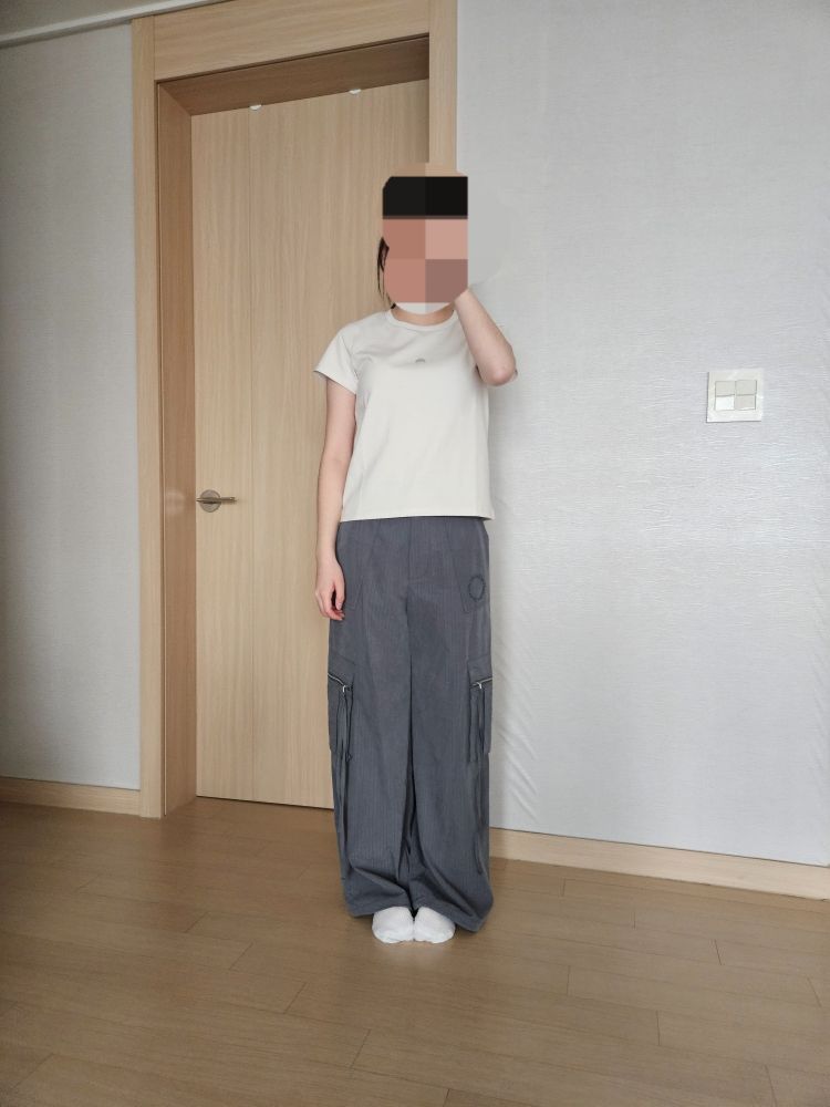 MUSINSA公式 | MATIN KIM STRIPE TEXTURE CARGO PANTS IN DARK GREEN