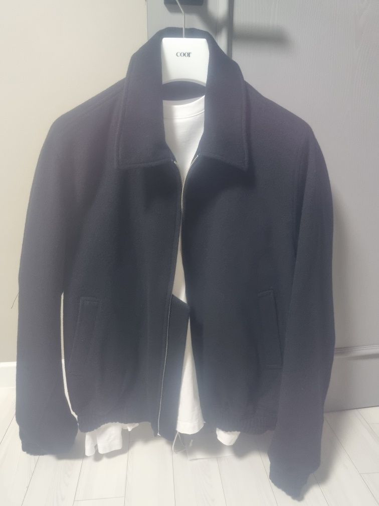 【新品・未使用】COOR クアージップアップブルゾン ブラック Mサイズ MUSINSA公式 | COOR バージンウールオーバーサイズジップアップ