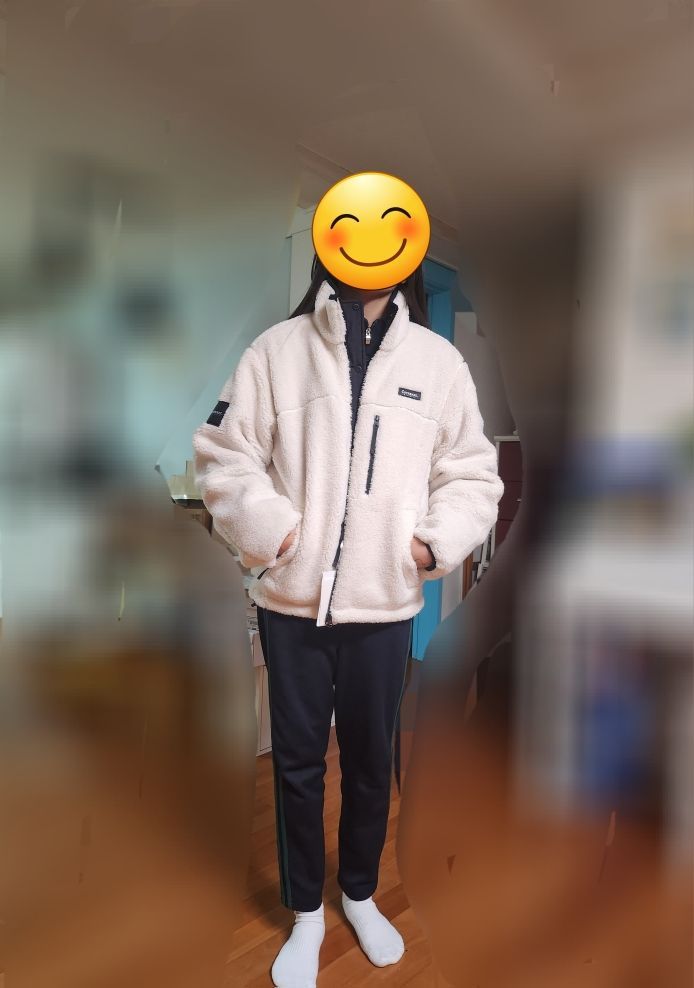 MUSINSA | COVERNAT Reversible Comfyboa Zip Up Jacket Ivory