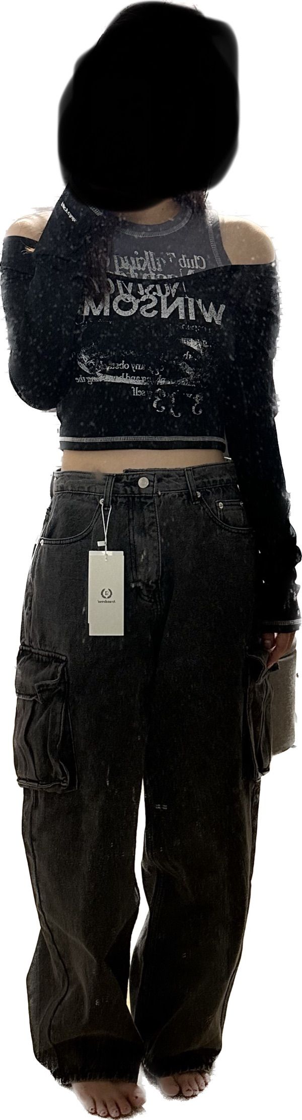 MUSINSA | FANCY CLUB [NF] Winsome off-shoulder halterneck