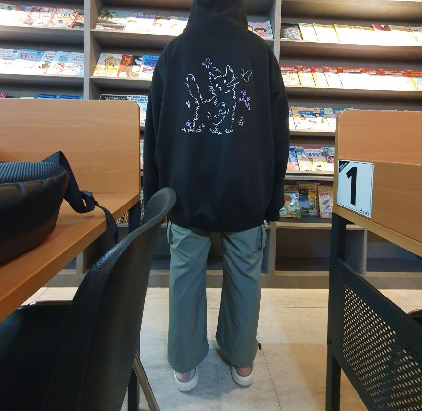 [CPGN STUDIO ]★About Love CAT embroidery hoodie MUSINSA | CPGN STUDIO Enjoy CAT embroidered hooded Zip-up Black