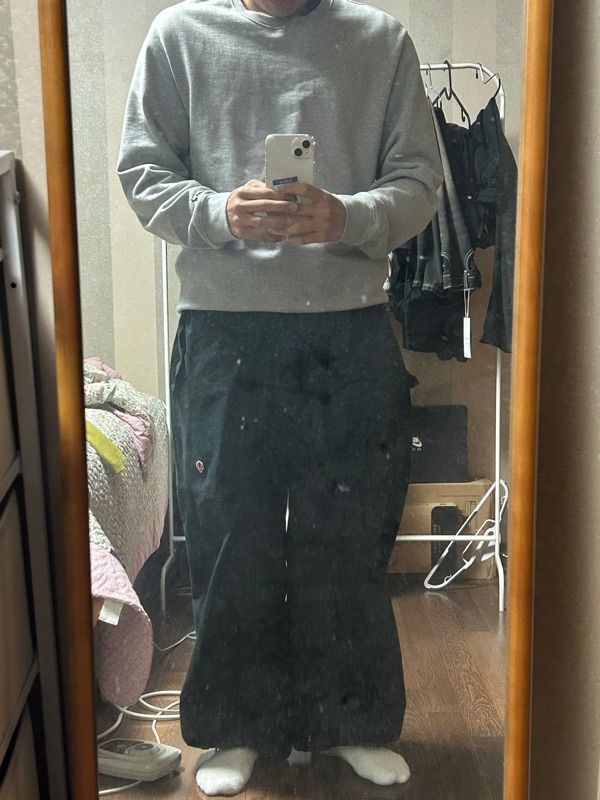 【ANGLAN】23FW★ [AG] Advance Wappen String Panel Pants AG] Advance Wappen String Panel Pants - Black - ANGLAN