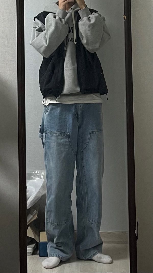 MUSINSA | thisisneverthat® (FW23) Denim Carpenter Pant Black