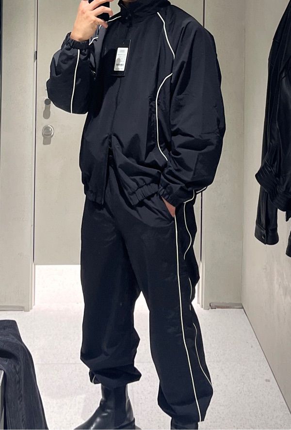 [ LMC ]★25SS★韓国人気★PIPING LINE TRACK PANTS MUSINSA | LMC PIPING LINE TRACK PANTS black