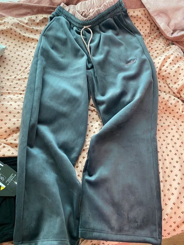 MUSINSA | WAI KEI Double Corduroy Banding Pants Charcoal